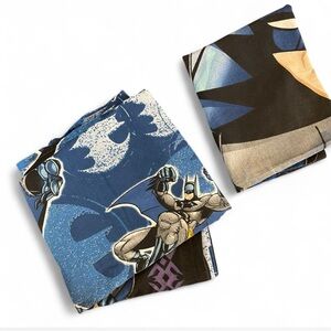 Vintage DC Batman Full Flat sheet and Double sided pillow case
